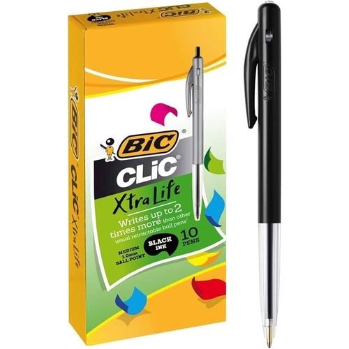 Bic® Clic Xtra Life Medium Ballpoint Pen Black