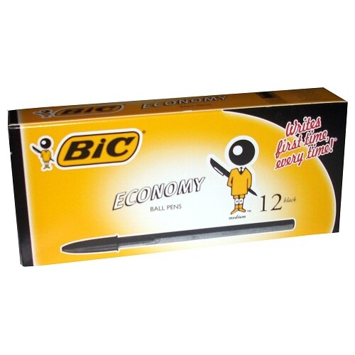 Bic Economy Medium Pen Black