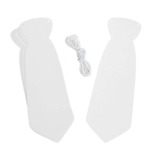 Arbee White Card DIY Ties