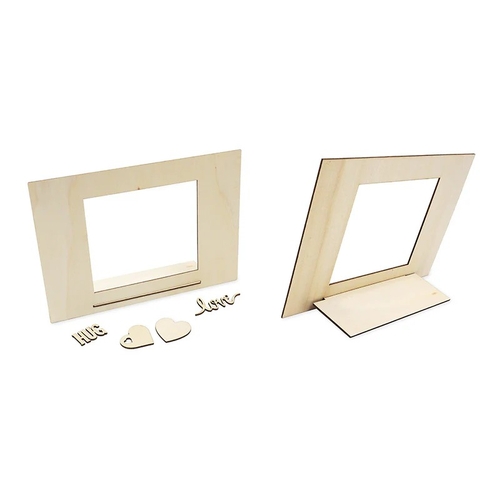 Arbee Wooden Standing Picture Frame Hearts