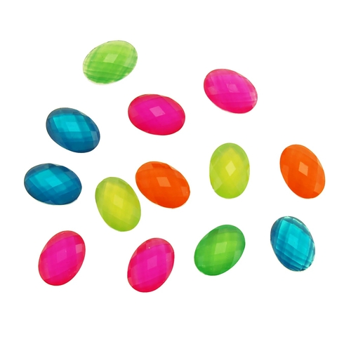 Arbee Stick-on Fluoro Oval Rhinestones