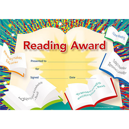 Australian Teaching Aids Merit Certificate Reading Award