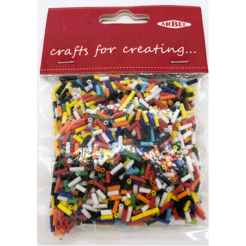 Arbee Bugle Beads - Multicoloured