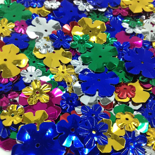Arbee Flower Sequins Scatters Assorted Colours & Sizes