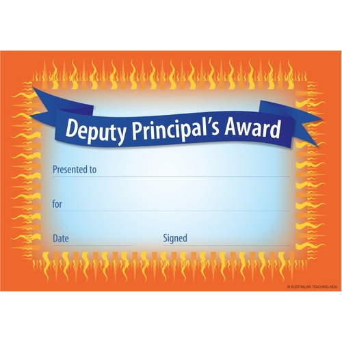 Australian Teaching Aids Deputy Principal's Award - Certifcates