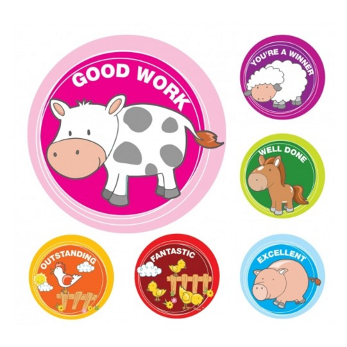 Avery Merit Stickers - Inspired Farm Animals