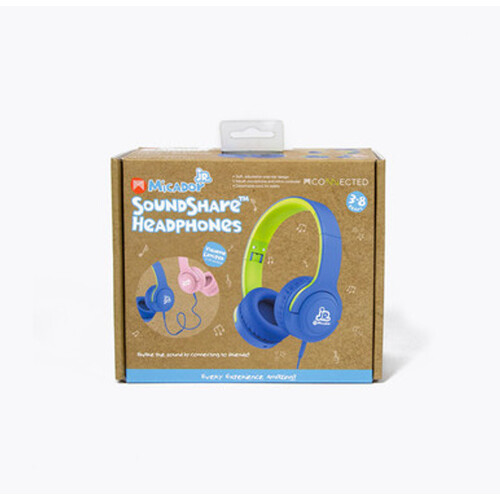Micador jR. Soundshare Headphones Blue/Green