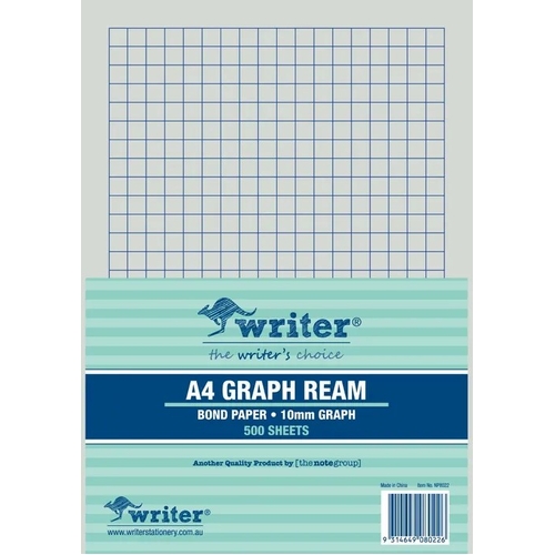 Writer Exam A4 10mm Graph Paper