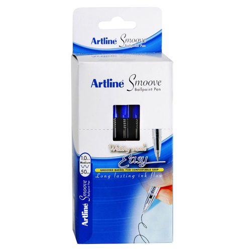 Artline® Smoove Ballpoint Pen Medium Blue