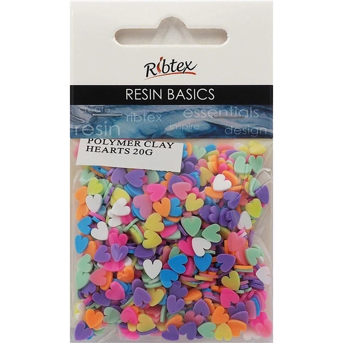 Ribtex Resin Polymer Clay Hearts