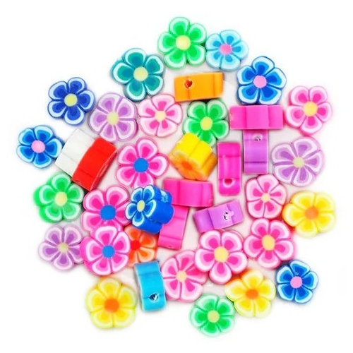 Value Craft Polymer Clay Flower Beads