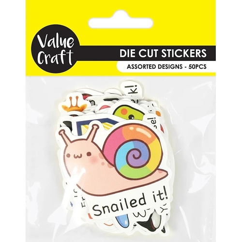 Value Craft Die Cut Stickers -" Fun Puns"