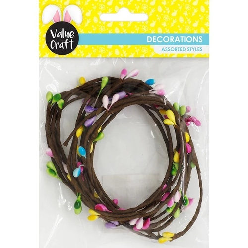Value Craft Pastel Bud Wire Garland
