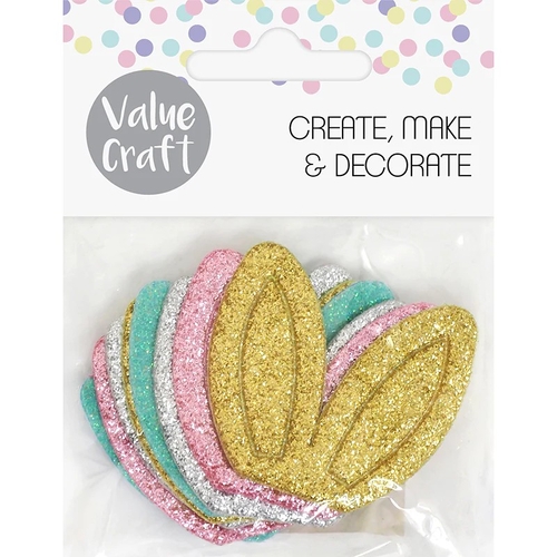 VC  Easter Glitter Felt Bunny Ears