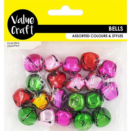 Value Craft Sleigh Bells Assorted Colours