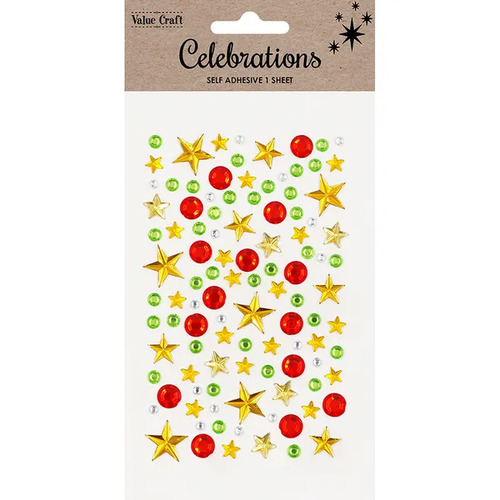 Value Craft Xmas Rhinestones Stars & Circles